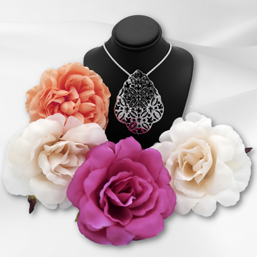 Sterling Silver Celebration™ Collection Pendant with Diamonds and 18” chain